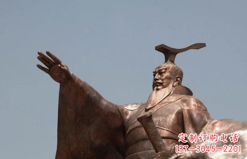 无锡汉武帝铜雕,象征古代权力的神圣艺术