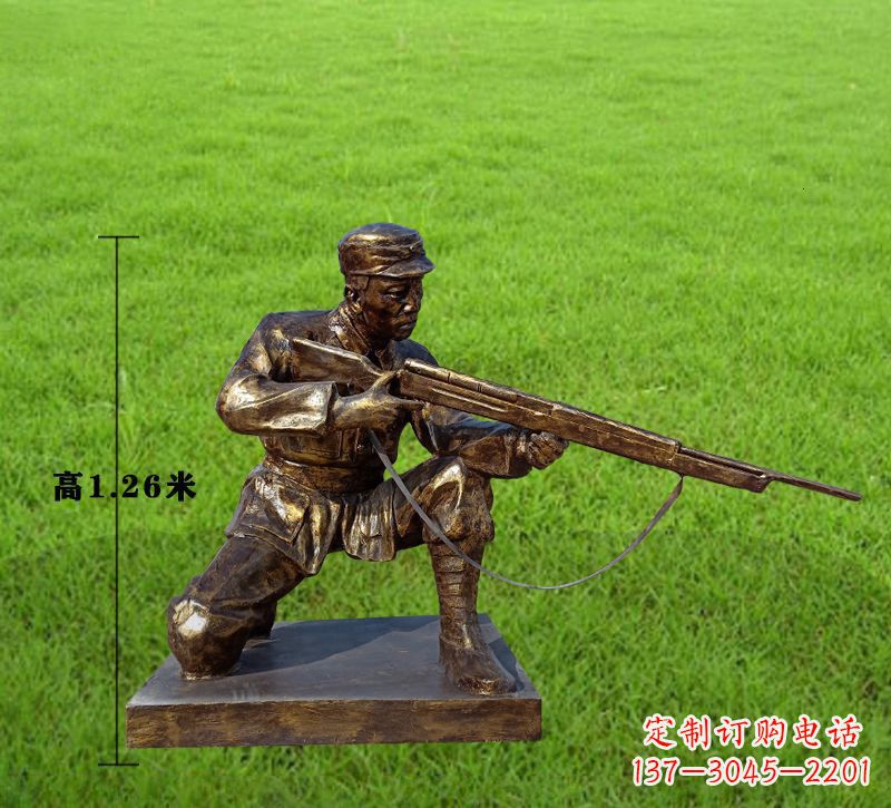 无锡红军狙击抗战铜雕