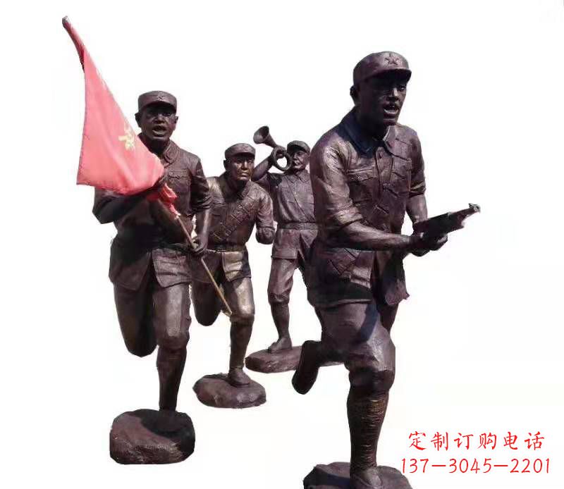 无锡传承热血精神,纪念红军英雄:红军人物雕塑