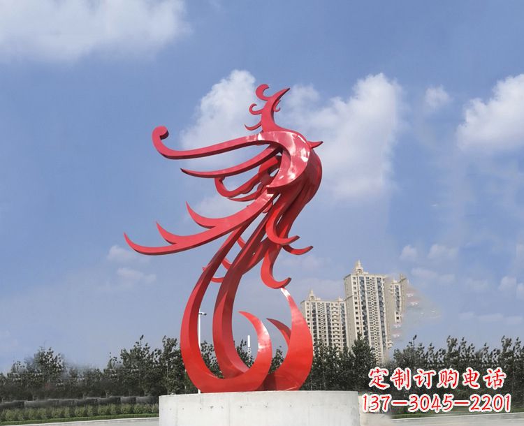 无锡领雕塑凤凰户外园林广场景观动物雕塑