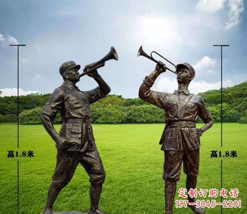 无锡红色文化经典——红军铜雕