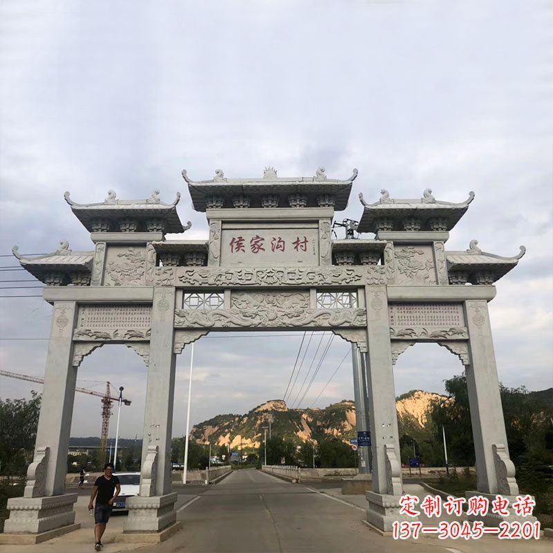 无锡精美牌坊雕塑让您的品牌更加出彩