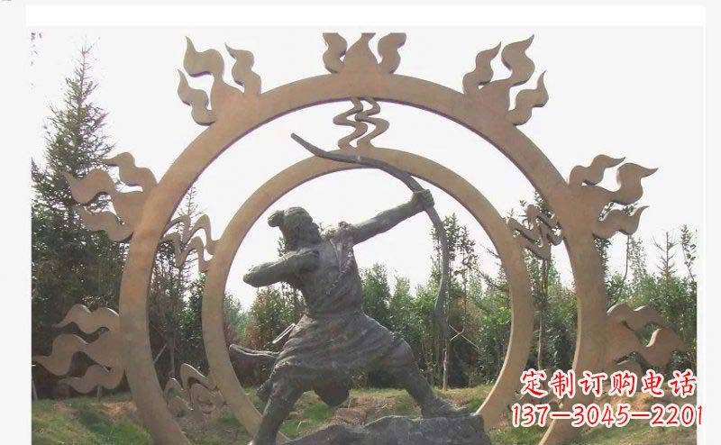 无锡专业定制后羿雕塑,完美彰显人物神韵