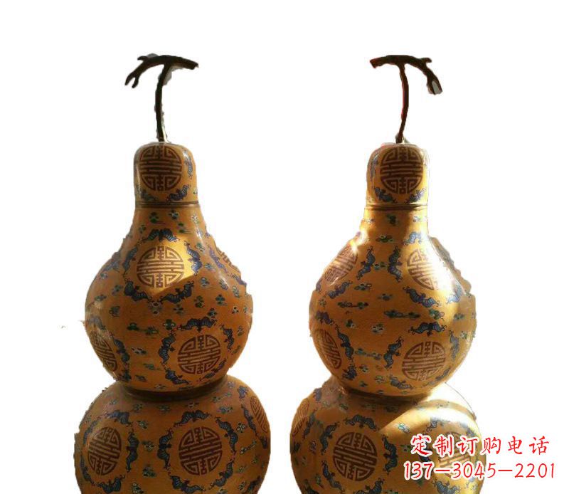 无锡传统文化精美葫芦铜雕