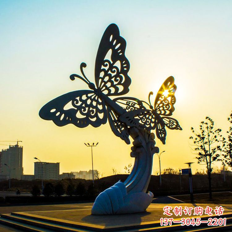 无锡铸造不锈钢蝴蝶雕塑