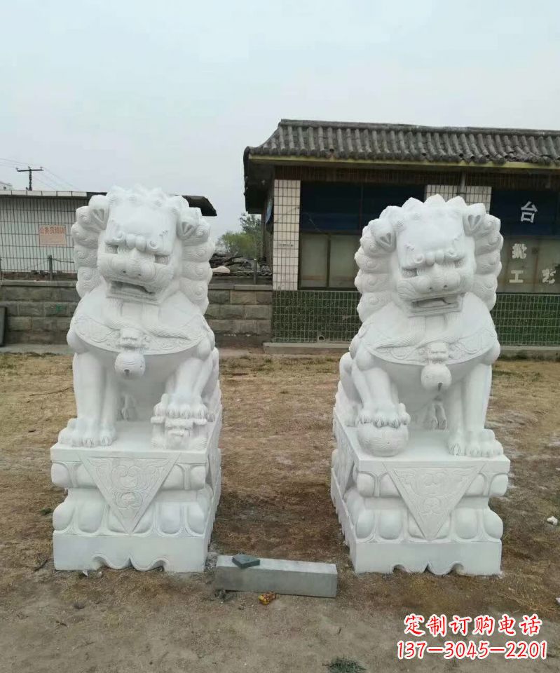 无锡定制精美户外镇宅狮子石雕