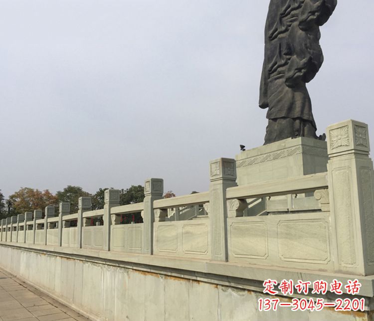 无锡护城河大理石栏板石雕 (3)