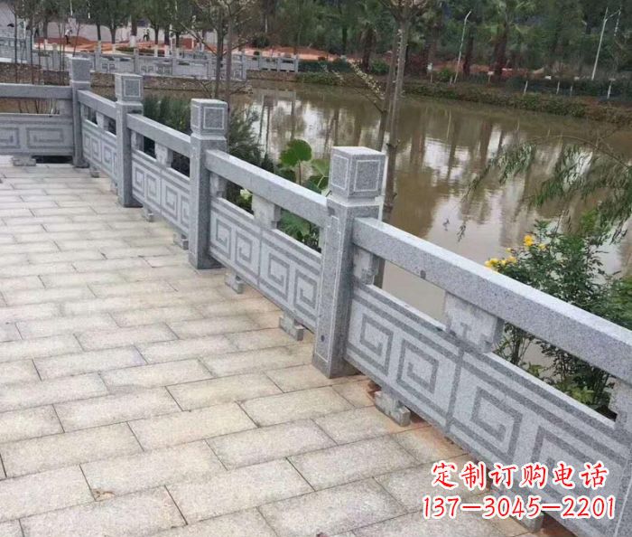 无锡护城河建筑石雕栏板 (4)