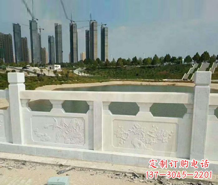 无锡护城河建筑石雕栏板 (2)