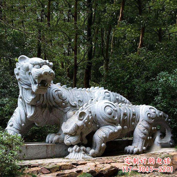 无锡花岗岩老虎雕塑是中领雕塑定制厂家专门为客…