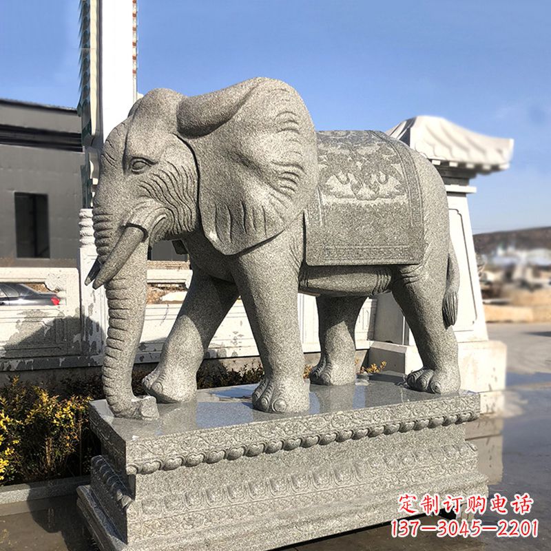 无锡花岗岩大象石雕,融合古典与现代的艺术精品