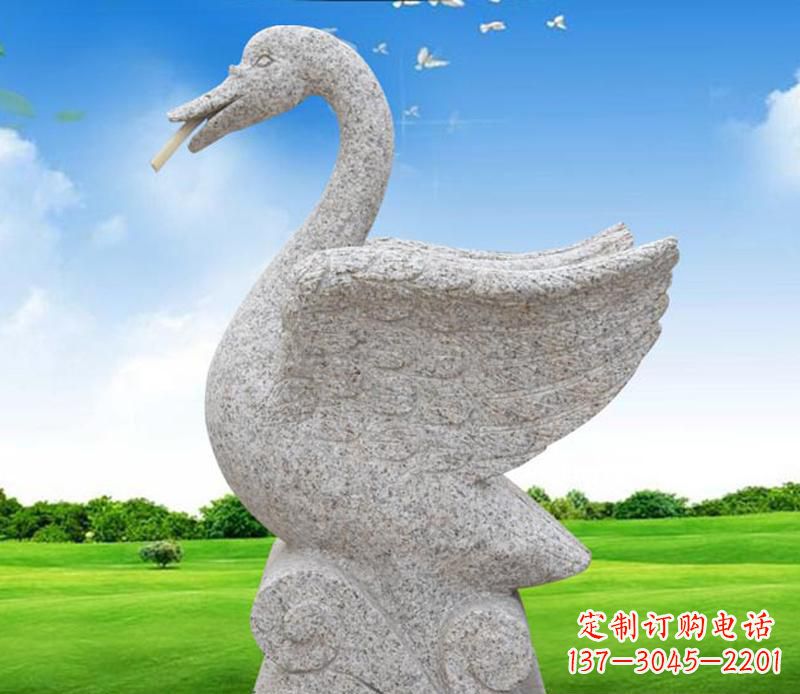 无锡花岗岩艺术天鹅雕塑