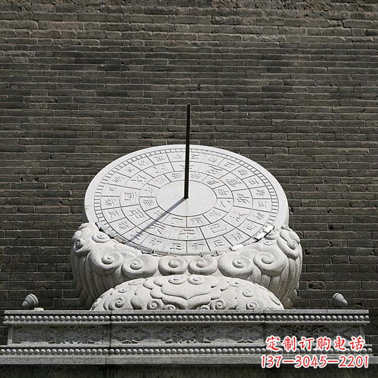 无锡花岗岩古代计时器日晷雕塑