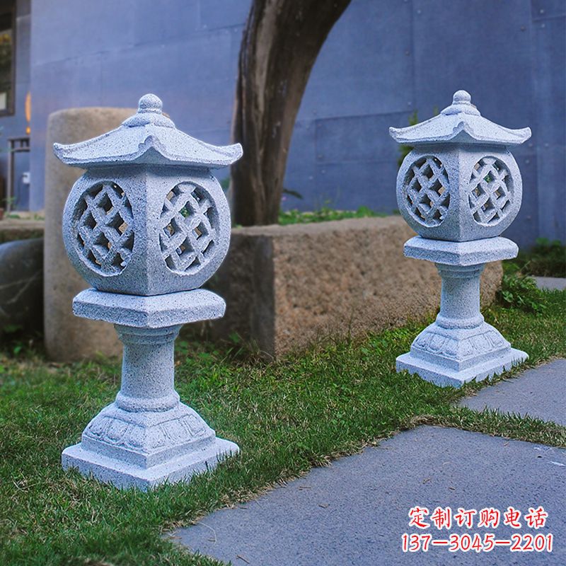 无锡花岗岩石灯笼雕塑——点缀家园,照亮晚宴