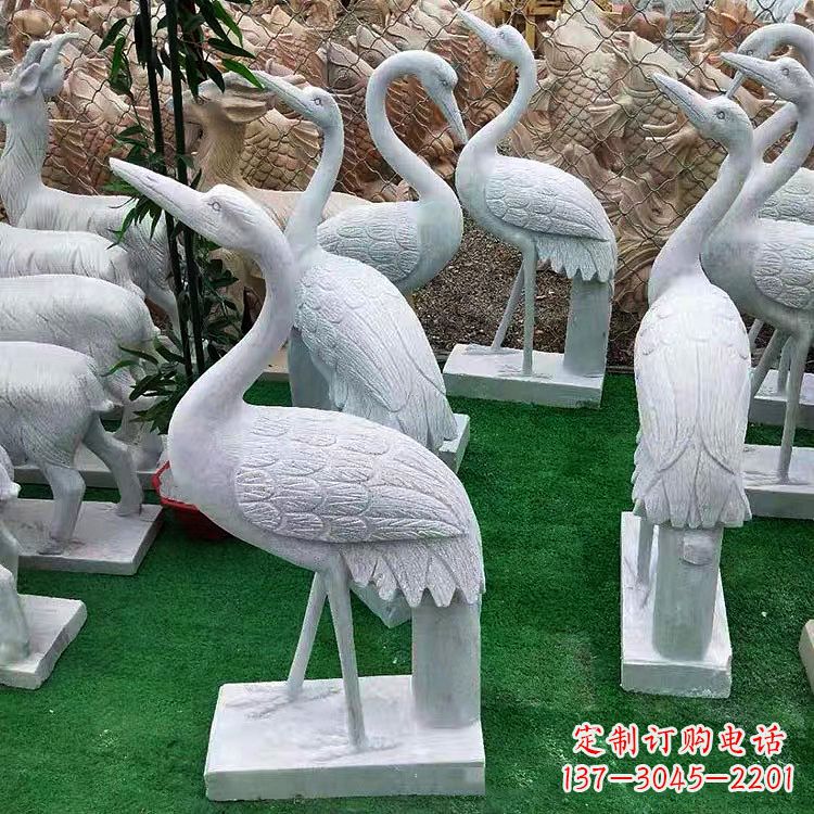 无锡花岗岩仙鹤雕塑,给您的家增添浓浓的古典风情