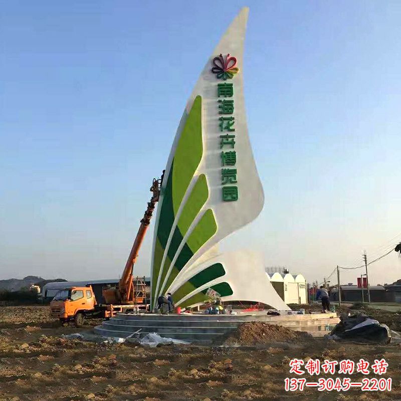 无锡美丽的蝴蝶造型景观雕塑
