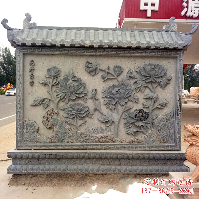 无锡精致影壁雕塑,贵宾大门落成仪式与祥和气息并存