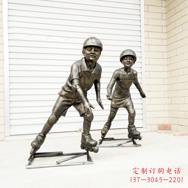 无锡中领雕塑:仿铜小孩雕塑