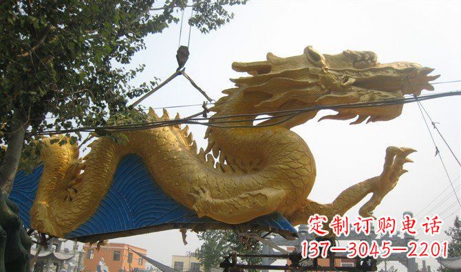 无锡黄金龙广场铜雕