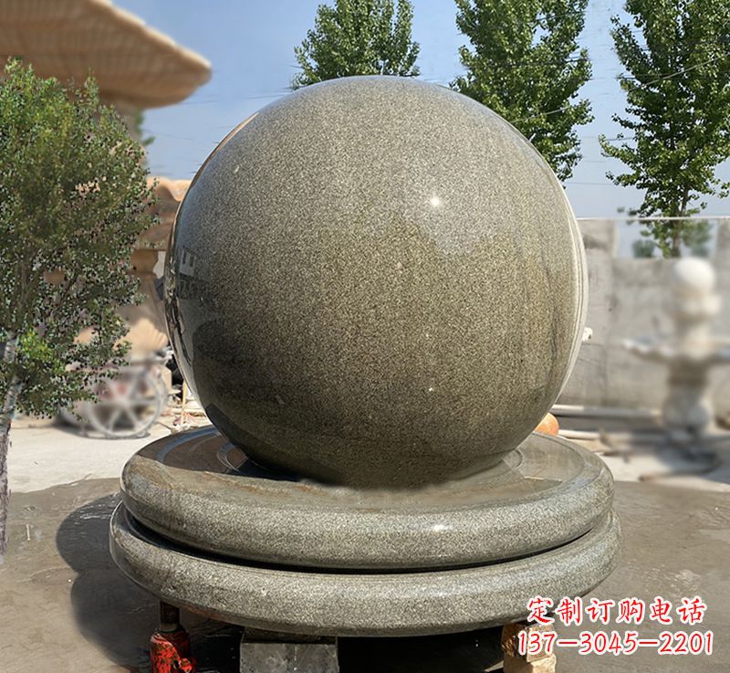无锡黄锈石风水球