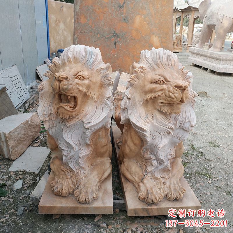 无锡风格多样的狮子雕塑