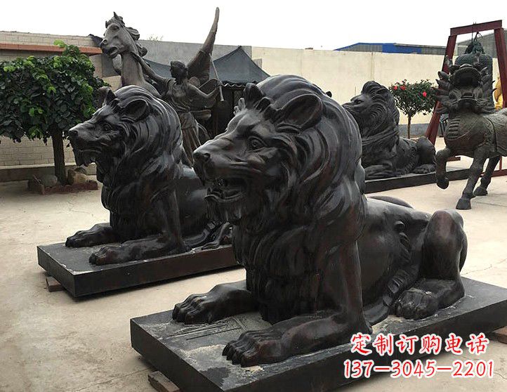 无锡汇丰手工铸铜狮子雕塑