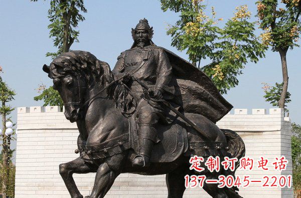 无锡将军骑马古代人物铜雕