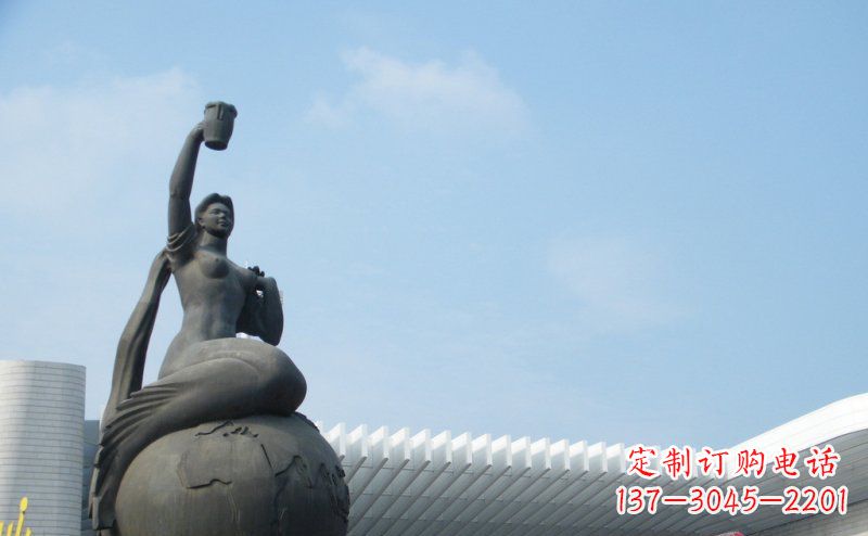 无锡中领雕塑推出的精美雕塑——铜铸地球塑像,…