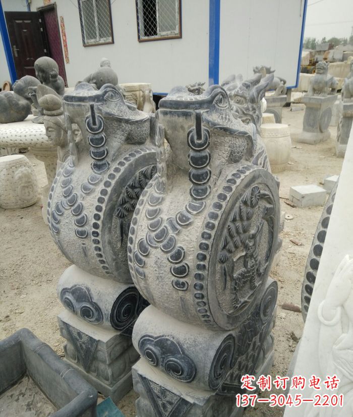 无锡古韵深远,金蟾抱鼓石仿古门墩雕塑