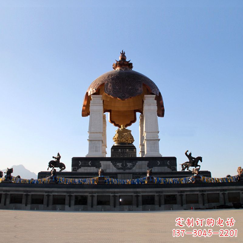 无锡中领雕塑——成吉思汗景观雕像