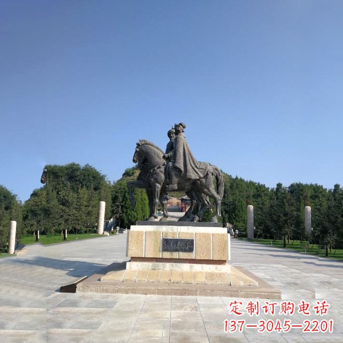 无锡景区广场历史名人王昭君铜雕塑