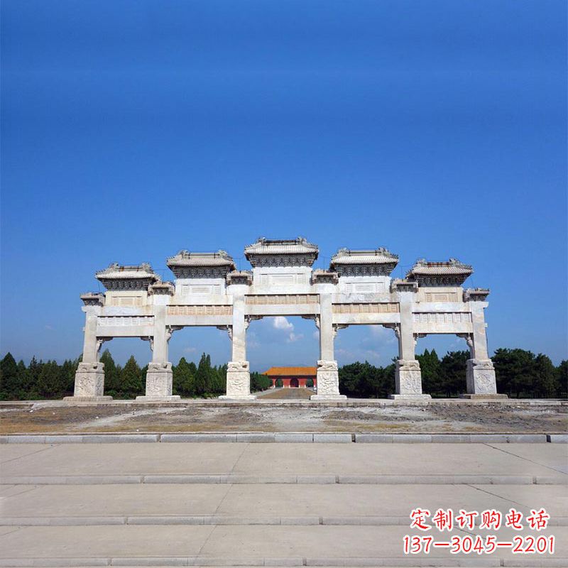 无锡山西景区牌楼石雕,让您的景区更加绚丽多彩