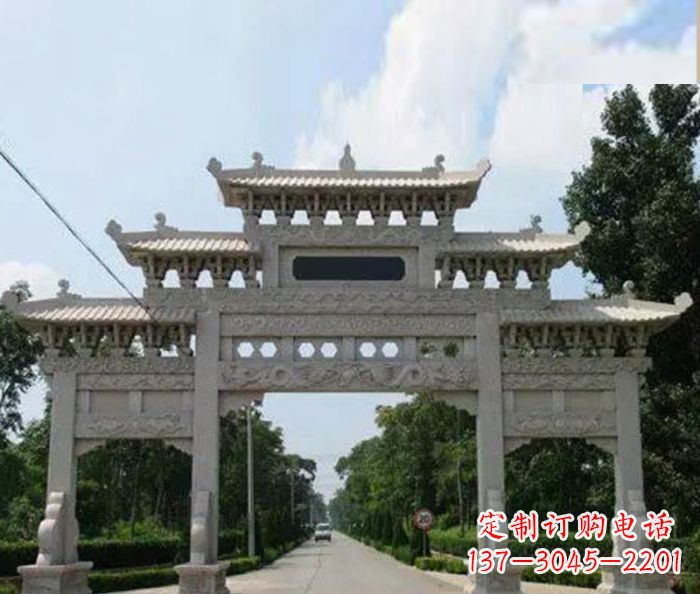 无锡高品质牌坊石雕,专为客户量身定制