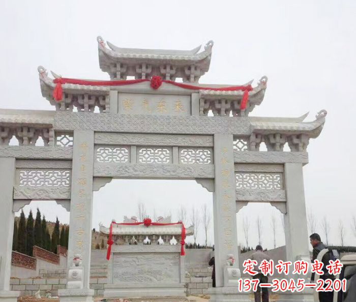 无锡中领雕塑专业定制牌坊石雕