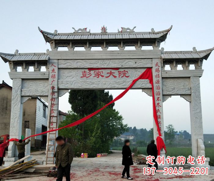 无锡中领雕塑:牌坊石雕精美纷呈