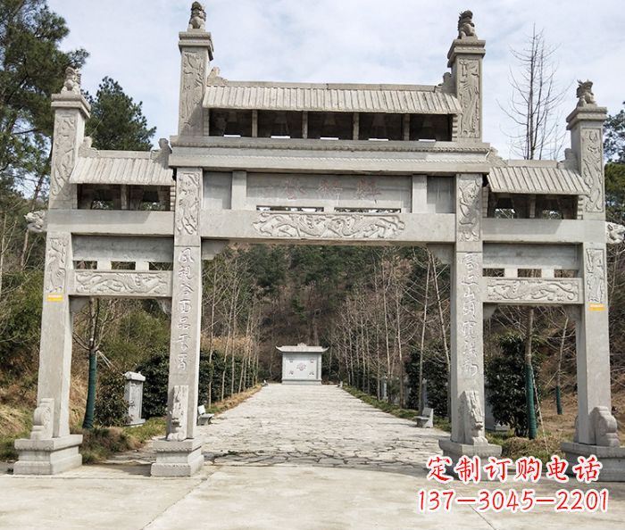 无锡中领雕塑定制牌坊石雕