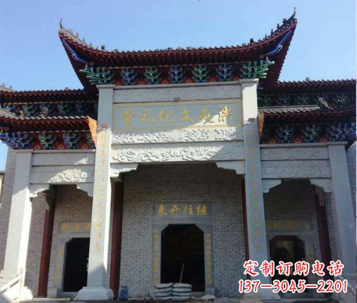 无锡景区三门石雕牌楼,精美绝伦的艺术之作