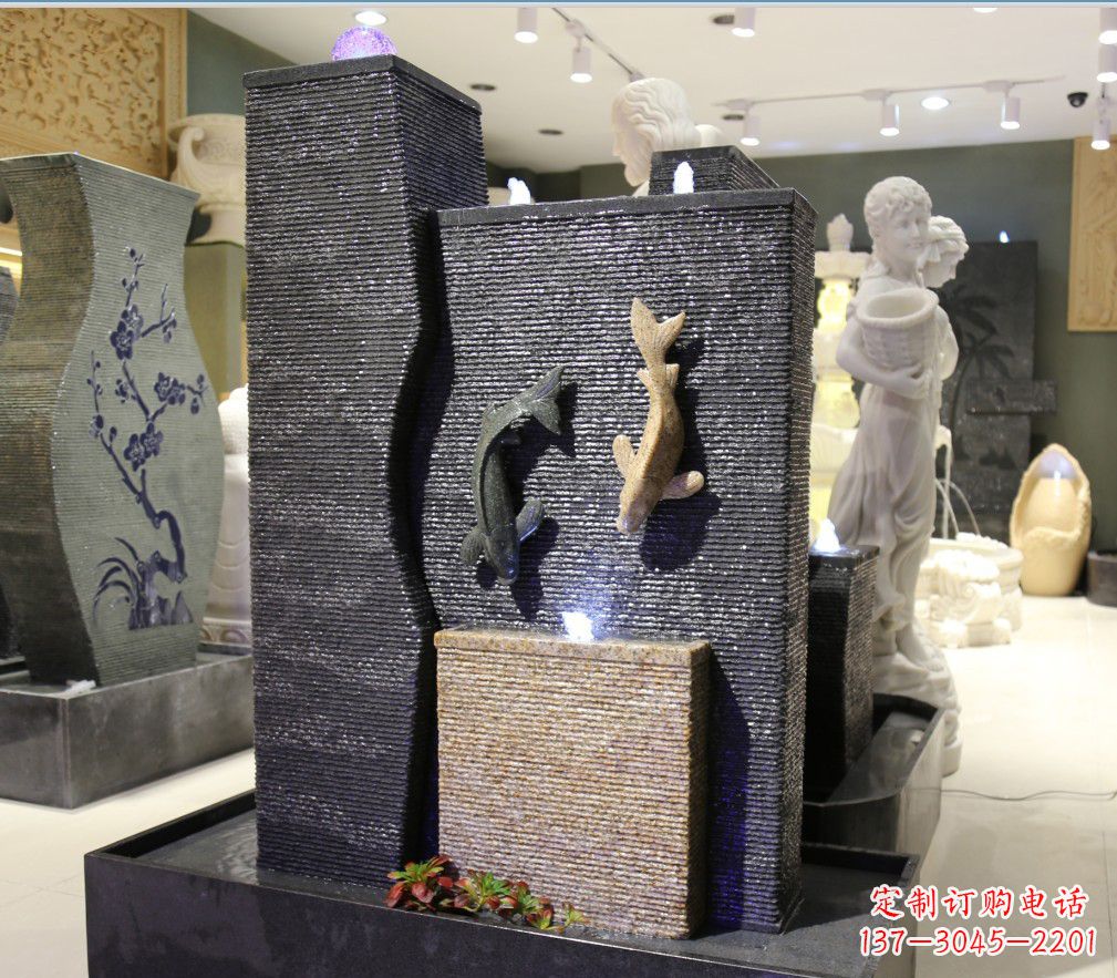 无锡九龙太子石雕喷泉