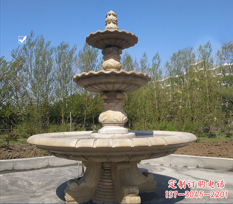 无锡九龙浴喷泉石雕,尊享热带风情九龙浴太子喷…