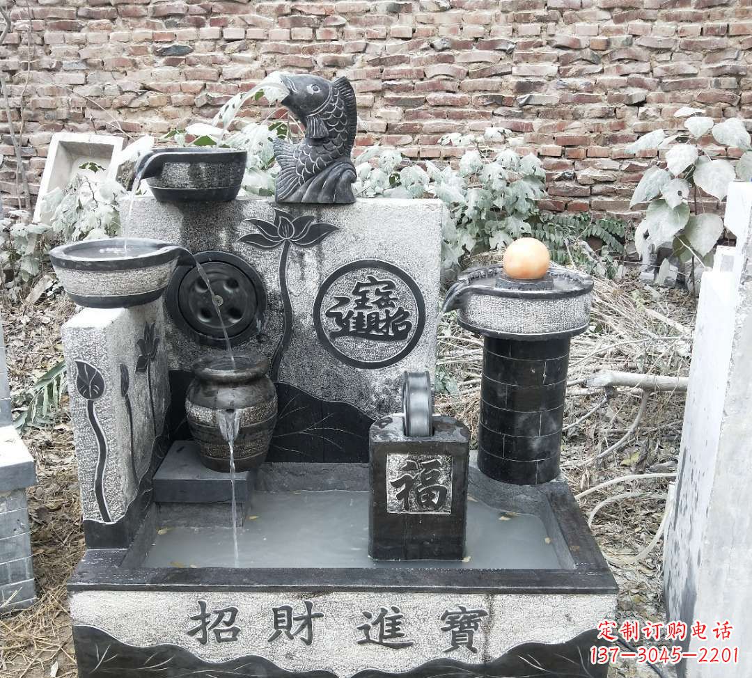 无锡领雕水池雕塑:定制你的招财水池