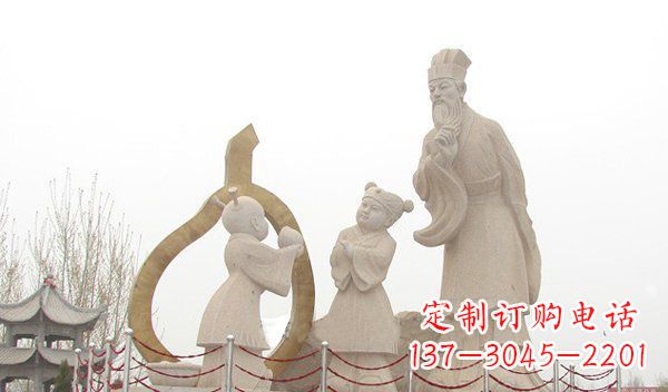 无锡孔融让梨古代人物石雕