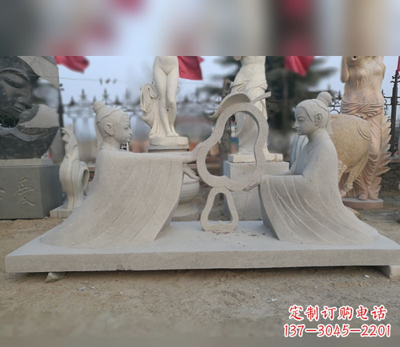 无锡孔融让梨石雕