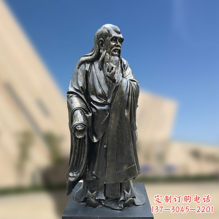 无锡精美老子雕像，体现哲学思考之美