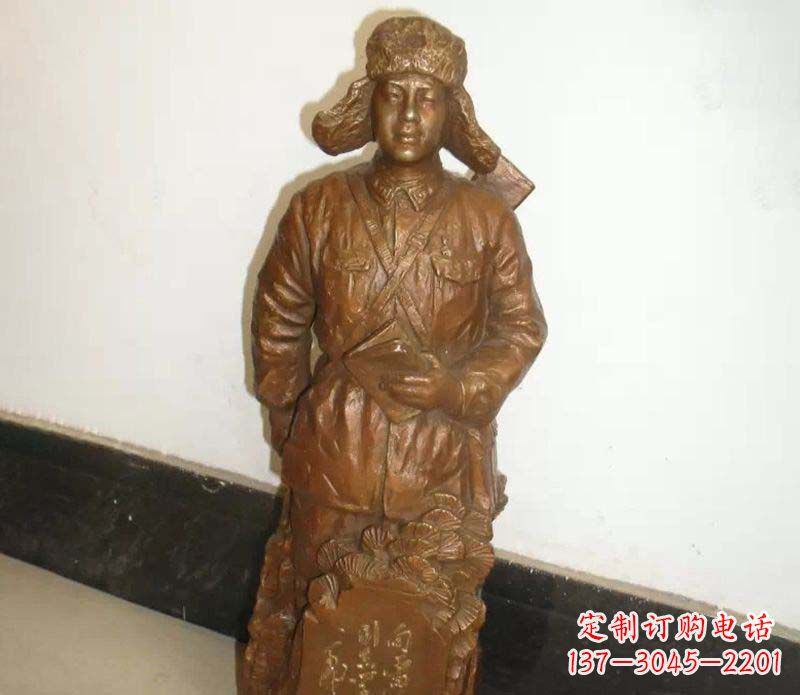 无锡纪念雷锋的精美铜雕