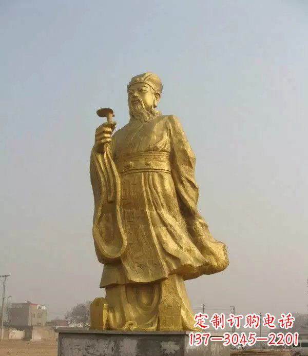 无锡李时珍名医铜雕