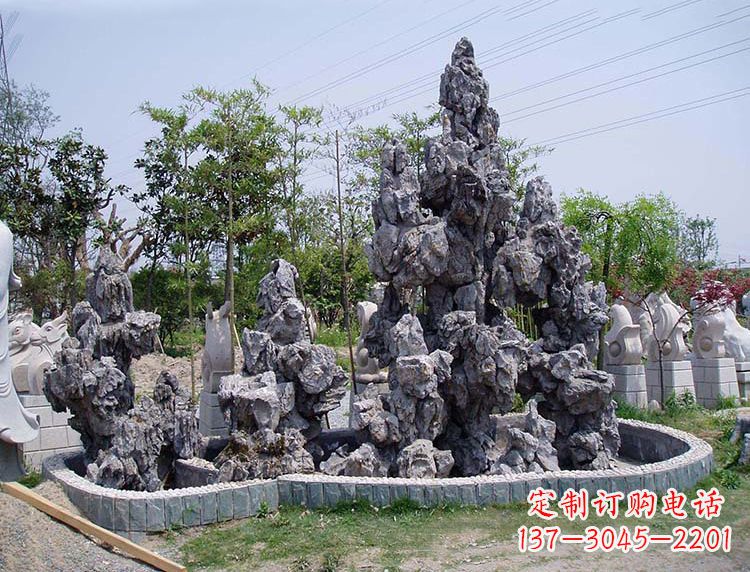 无锡用心雕刻,灵璧石奇石假山雕塑