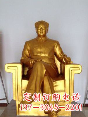 无锡毛主席铜雕塑——艺术细节表达人民热爱