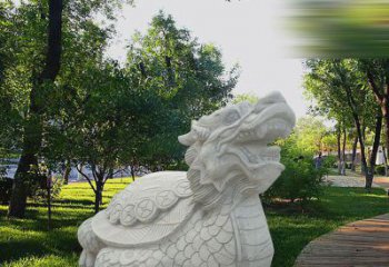 无锡中领雕塑——汉白玉龙龟石雕