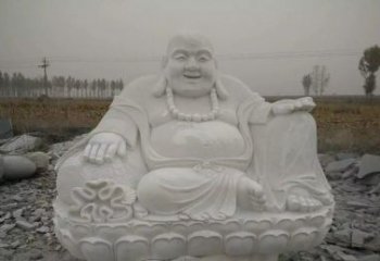 无锡质感非凡的汉白玉弥勒佛雕塑