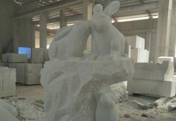 无锡精美的中国古典生肖兔雕塑